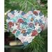 The Holiday Aisle® Coastal Heart Holiday Shaped Wood Ornament Wood in Blue/Brown/White | 5.5 H x 5 W x 0.25 D in | Wayfair