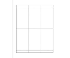 Print-Ready Index Cards (2-5/6" x 5"), 6-UP, Perfed for Separation on 8-1/2" x 11" White 65lb Cover