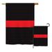 Breeze Decor 2 Piece Stripe Americana Military Impressions Decorative Vertical 2-Sided Polyester Flag Set in Black | Wayfair