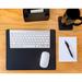 Symple Stuff Poppe Conference Desk Pad Faux Leather in Black | 14 H x 11.5 W x 0.25 D in | Wayfair C5CE321D76394BF9AB57BD318C522C4D