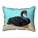 August Grove® Nisha Swan Zippered Indoor/Outdoor Rectangular Throw Pillow Polyester/Polyfill blend | 20 H x 24 W x 6 D in | Wayfair