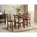 August Grove® Talbot Counter Height Drop Leaf Dining Table Wood in Brown | 36 H in | Wayfair 34865A29F92948F8AE0C8D422DD884EC