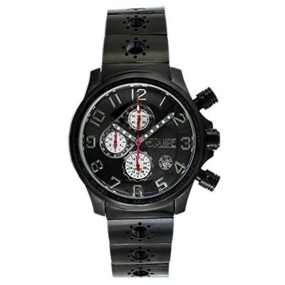 Equipe Hemi Men's Chronograph Bracelet Watch with Date, Black/Black&White, Standard