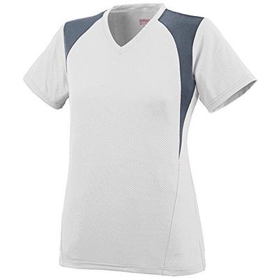 Augusta Sportswear Women's Mystic Jersey 2XL White/Graphite/White