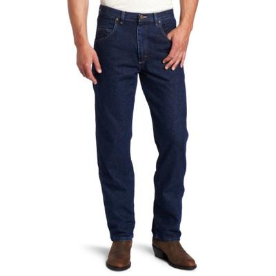 Wrangler Men's Big Rugged Wear Relaxed Fit Jean, Antique Navy, 56x32