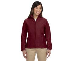 Harriton Ladies' 8 oz. Full-Zip Fleece M WINE