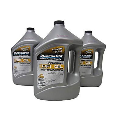 New OEM Mercury New Oem Synthetic Blend Optimax/Dfi Outboard Engine Oil Case 3 Gallons, 92-858037K01