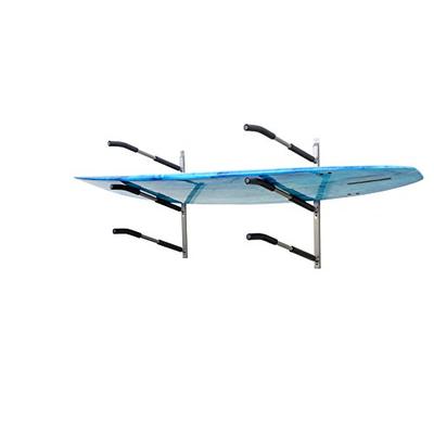 Glacik Universal Wall Mount Rack Storage with Padded Arms for 3 SUP Paddle Boards