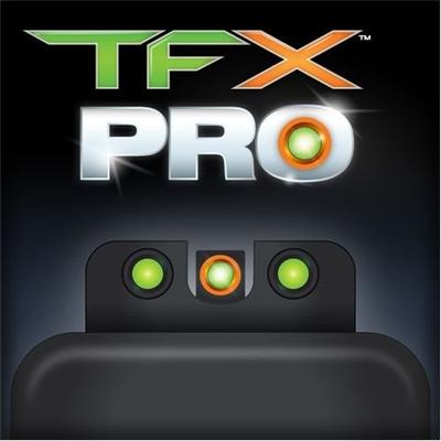 Truglo TRUG TFX Pro Handgun Sight Set - Fits Novak LoMount Cut .270/.450