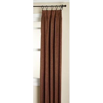 Stylemaster Gabrielle Pinch Pleated Foam Back Patio Panel, Chocolate, 96 by 84-Inch