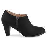 Brinley Co. Womens Sadra Faux Suede Low-Cut Comfort-Sole Ankle Booties Black, 12 Regular US screenshot. Shoes directory of Clothing & Accessories.
