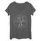 Chin Up Women's Here Comes The Sun Charcoal Scoop Neck T-Shirt