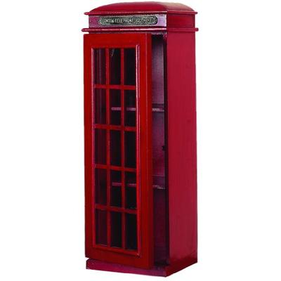 Deco 79 3-Tier London Phone Booth CD Holder