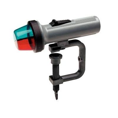 LED Portable Battery Operated Clamp On Mount Red and Green Bow Light for Boats