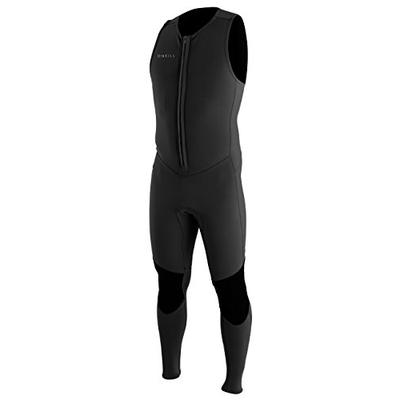 O'Neill Men's Reactor-2 2mm Front Zip Sleeveless Full Wetsuit, Black, Small