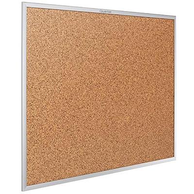 Quartet Cork Board, Bulletin Board, 3' x 2', Corkboard, Aluminum Frame (2303)