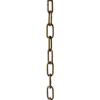 RCH Hardware CH-23W-AB Decorative Solid Brass Chain for Hanging, Lighting-Large Standard Welded Link
