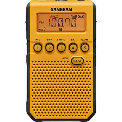 Sangean DT-800YL AM / FM / NOAA Weather Alert / Rechargeable / Alarm Clock / 45 Pre-Sets / Pocket Ra