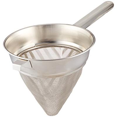 Winco CCB-8 Bouillon Strainer, 8-Inch Diameter, Extra Fine Mesh, Medium Stainless Steel