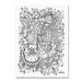 Zendoodle 1 by KCDoodleArt, 18x24-Inch Canvas Wall Art