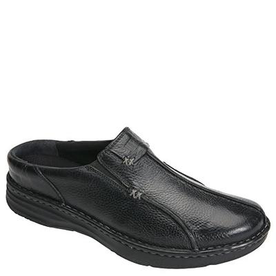 Drew Shoe Men's Drew Lightweight Fashion Clogs, Black, Leather, 14 W