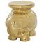 Safavieh Castle Gardens Collection Gold Elephant Ceramic Garden Stool