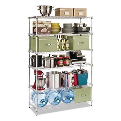 Alera ALESW664818SR Commercial Wire Shelving, Six-Shelf, 48w x 18d x 72h, Silver