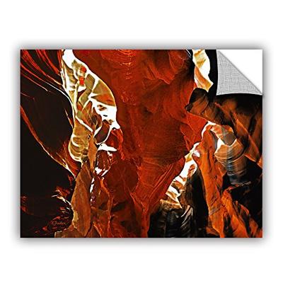 ArtWall "Linda Parker's Slot Canyon Light from Above 6" Removable Wall Art, 24" x 36"