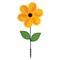 In the Breeze 2777 Yellow Sunflower Wind Spinner with Leaves, 19 Inch