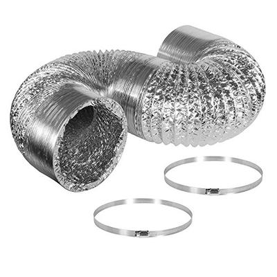 Hydro Crunch 10" Aluminum Ducting for Ventilation with Free Duct Clamps