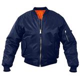 Rothco MA-1 Flight Jacket, XXS, Navy Blue screenshot. Men's Jackets & Coats directory of Men's Clothing.