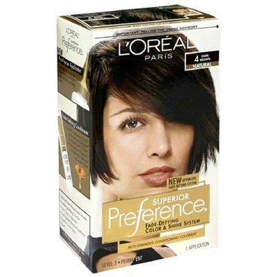 Pref Haircol 4 Size 1ct L'Oreal Preference Hair Color Dark Brown #4