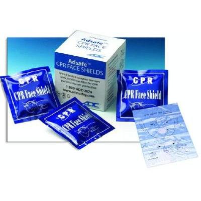 ADC Adsafe CPR Face Shield in Foil Pouch, 10 Pk
