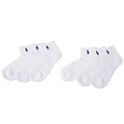 Ralph Lauren Ankle Sport Socks 6-Pack, One Size, White