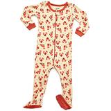 Leveret Kids Fox Baby Girls Footed Pajamas Sleeper 100% Cotton 100% Cotton (Size 18-24 Months) screenshot. Sleepwear directory of Clothes.