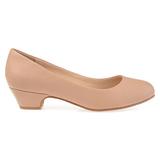 Brinley Co. Womens Soren Classic Faux Leather Comfort-Sole Heels Nude, 7.5 Regular US screenshot. Shoes directory of Clothing & Accessories.