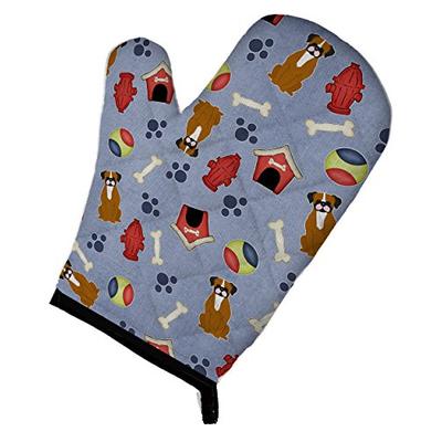 Caroline's Treasures BB2729OVMT Dog House Collection Flashy Fawn Boxer Oven Mitt, Large, multicolor