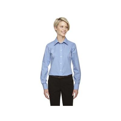 Devon & Jones Ladies' Crown Woven Collection Gingham Check L FRENCH BLUE