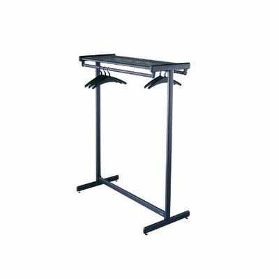 Quartet Double-Sided Garment Rack, Freestanding, 48 Inch, Black (20314)