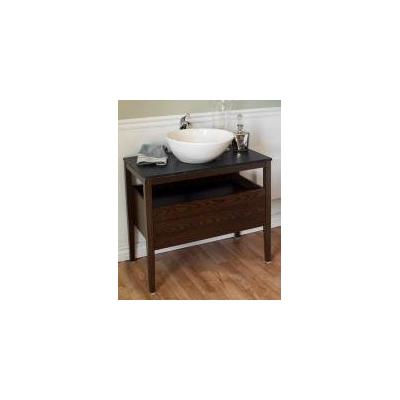 Bellaterra Home 804357 35.5-Inch Single Sink Vanity, Wood, Dark Walnut