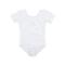 Leveret Girls Leotard White Short Sleeve Toddler (2-4)