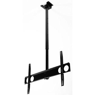 Ceiling Mount for Flat-screen TV 37"-70", Height-adjustable, with Tilting and Rotating Bracket, Stee