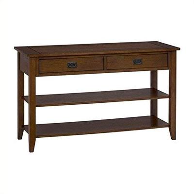 Jofran 1032 Series Media Table with Straight Legs in Mission Oak