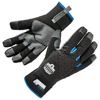 Ergodyne ProFlex 817 Reinforced Thermal Winter Work Gloves, Touchscreen Capable, Black, Small