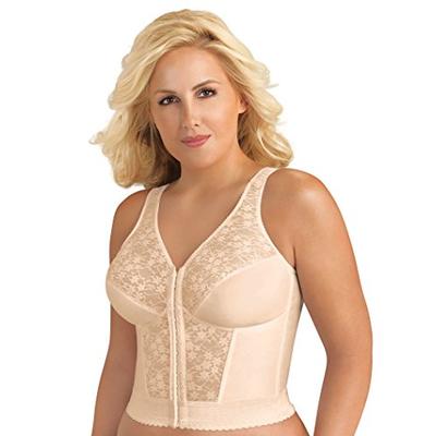 Exquisite Form 5107565 Fully Women's Original Longline Lace Posture Bra, Rose Beige, 42C