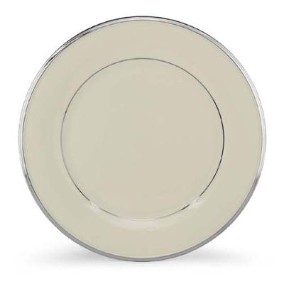 Lenox Solitaire Platinum Banded Ivory China Dinner Plate