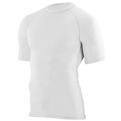 Augusta Sportswear Boys' Hyperform Compression Short Sleeve Shirt M White