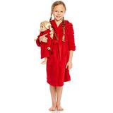 Leveret Red Matching Doll & Girl Hooded Robe 2 Years screenshot. Sleepwear directory of Clothes.