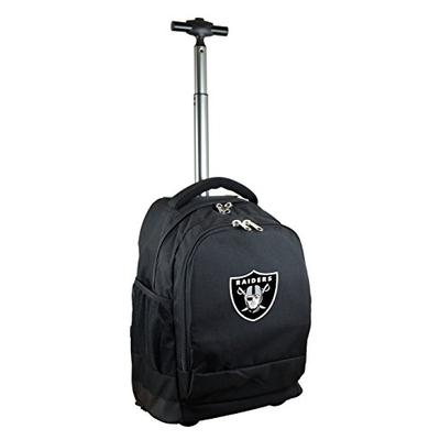 NFL Oakland Raiders Expedition Wheeled Backpack, 19-inches, Black